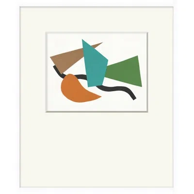 Wendover Art Group Opposed Figures 3 By Christopher Kennedy - Picture Frame Painting On Paper In Brown;green