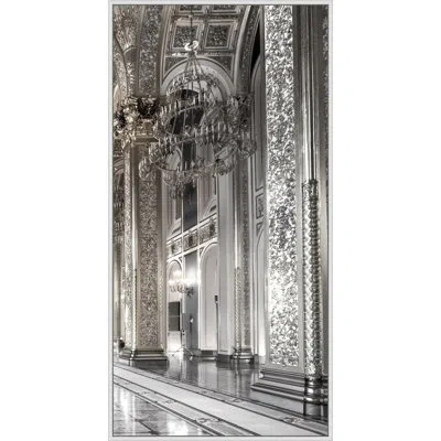 Wendover Art Group Opulent Interior Triptych 3 In Black,gray,silver