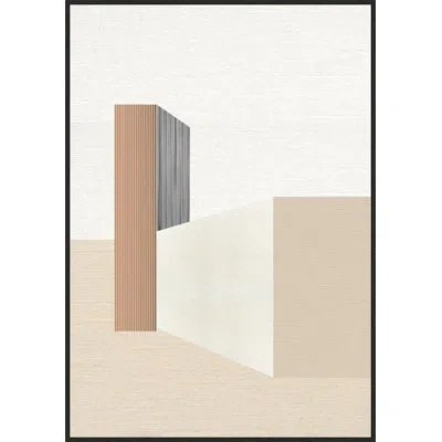 Wendover Art Group Opulent Structures 3 By Thom Filicia - Floater Frame Graphic Art On Canvas In Gray;ivory;tan