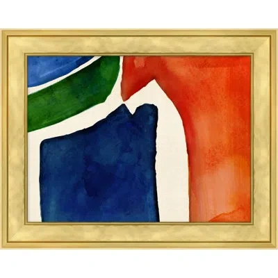 Wendover Art Group Organic Lines 2 By Thom Filicia - Picture Frame Painting On Canvas In Blue;green;red