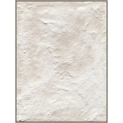 Wendover Art Group Organic Textures - Floater Frame Painting On Canvas In Tan