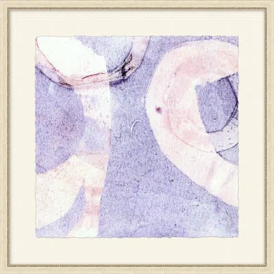 Wendover Art Group Organic Ties 6 - Picture Frame Painting On Paper In Pink;purple