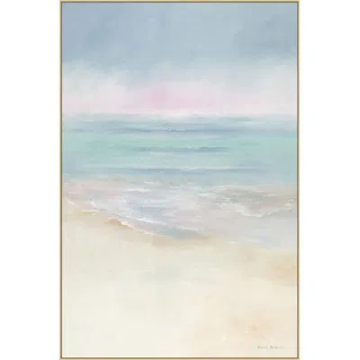 Wendover Art Group Our Dreaming - Floater Frame Painting In Blue;beige;pink