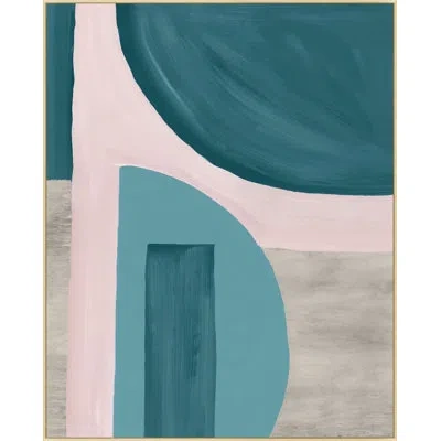 Wendover Art Group Overlap And Intersect 2 In Blue,gray,pink