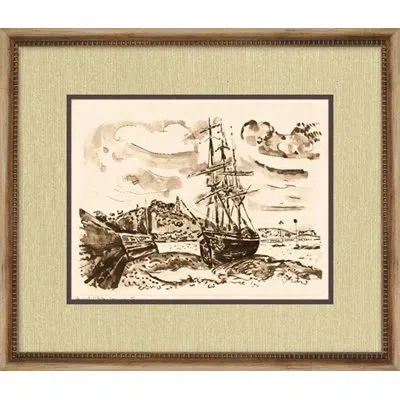 Wendover Art Group Paimpol - Picture Frame Painting In Brown;beige
