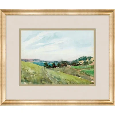 Wendover Art Group Painterly Overlook 4 - Picture Frame Painting On Paper In Multicolor