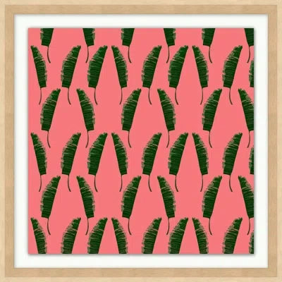 Wendover Art Group Palm Springs Pattern 2 By Christopher Kennedy - Picture Frame Graphic Art On Paper In Green;pink