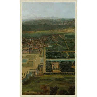 Wendover Art Group Panoramic Castle View 2 - Picture Frame Painting On Paper In Green