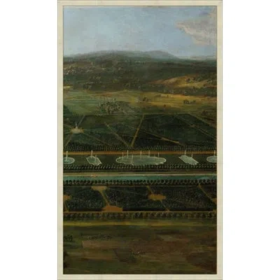 Wendover Art Group Panoramic Castle View 3 - Picture Frame Painting On Paper In Brown;green