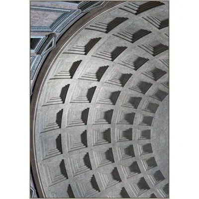 Wendover Art Group Pantheon Reflection In Grey;black,white