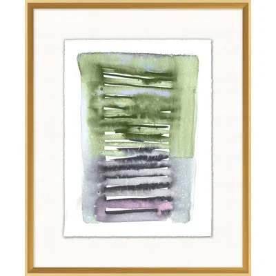 Wendover Art Group Parallel Universe 3 - Picture Frame Painting In Green;purple