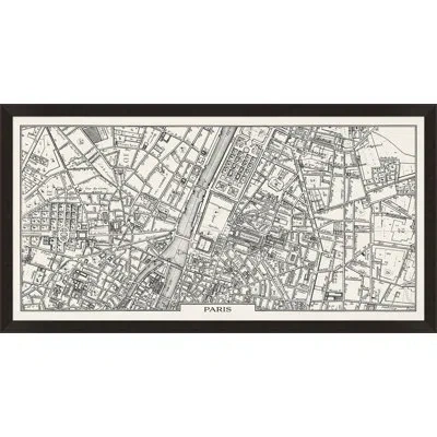 Wendover Art Group Paris Memories By Lillian August - Single Picture Frame Drawing Print On Canvas In Gray;ivory