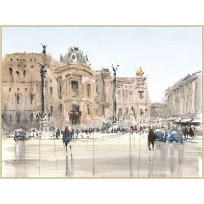 Wendover Art Group Paris Opera In Tan,gray,blue,white