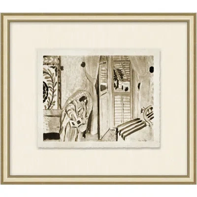 Wendover Art Group Parish Style 12 - Picture Frame Drawing Print In Neutral