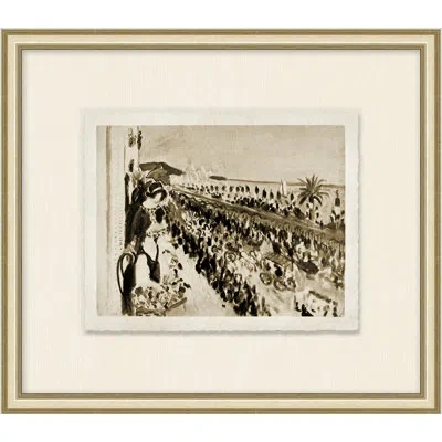 Wendover Art Group Parish Style 7 - Picture Frame Drawing Print In Neutral
