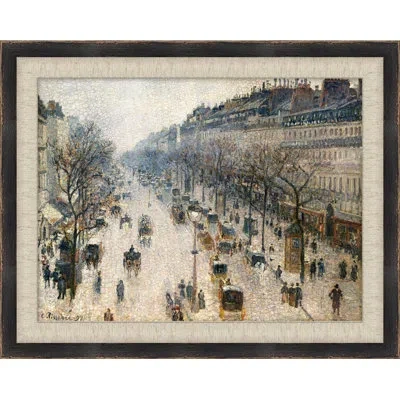 Wendover Art Group Parisian Afternoon 4 - Picture Frame Painting In Brown;gray;yellow