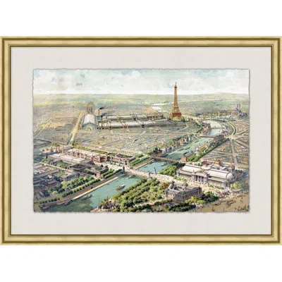 Wendover Art Group Parisian Anthology 2 - Picture Frame Painting On Paper In Brown;green;gray