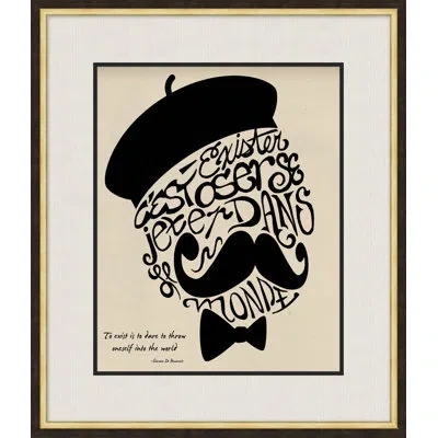Wendover Art Group Parisian Anthology 12 - Picture Frame Textual Art On Paper In Black;beige