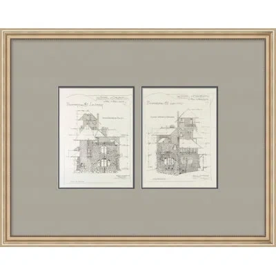 Wendover Art Group Parisian Anthology 4 - Picture Frame Drawing Print On Paper In Black;white