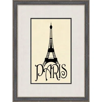 Wendover Art Group Parisian Anthology 6 - Picture Frame Graphic Art On Paper In Black;cream