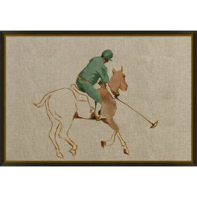 Wendover Art Group Part Polo 2 By Lillian August - Single Picture Frame Graphic Art In Brown;green;beige