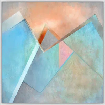 Wendover Art Group Pastel Glass In Blue,light Orange,light Gray