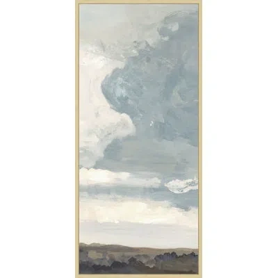 Wendover Art Group Pastoral Triptych 2 In Blue,cream,brown