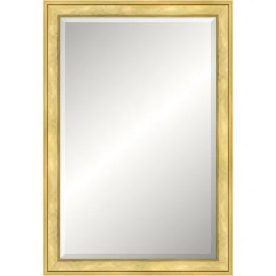 Wendover Art Group Perri Solid Wood Floor Mirror In Hammered Gold