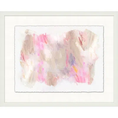 Wendover Art Group Petal Pink 4 - Picture Frame Painting On Paper In White;pink;light Brown
