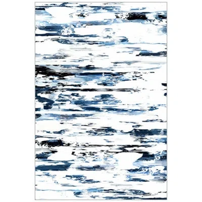Wendover Art Group Picture Frame Painting On Plastic/acrylic In Black;white;navy