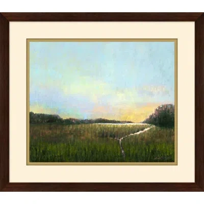 Wendover Art Group Pink Blush - Picture Frame Painting On Paper In Blue;green