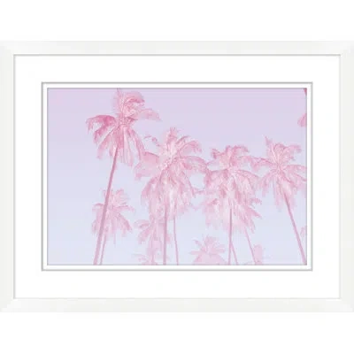 Wendover Art Group Pink Palm Exposure In Pink,blue