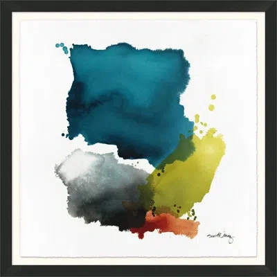 Wendover Art Group Playful 2 - Picture Frame Painting In Blue;black;red;yellow