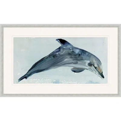 Wendover Art Group Playful Dolphin 1 - Picture Frame Painting In Multi