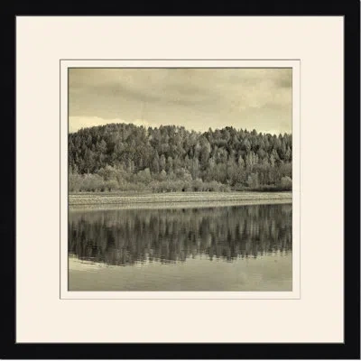 Wendover Art Group Pond Reflections I - Picture Frame Photograph In Gray