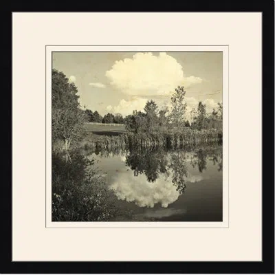 Wendover Art Group Pond Reflections Iii - Picture Frame Photograph In Gray