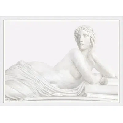 Wendover Art Group Posed Antiquities 2 By Lillian August - Picture Frame Painting On Paper In White;gray