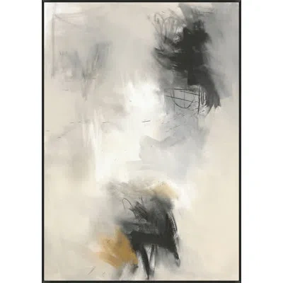 Wendover Art Group Post Storm Calm 2 - Floater Frame Print On Canvas In Black,gray,white