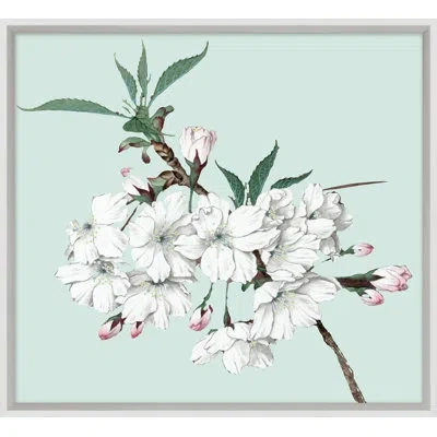 Wendover Art Group Powder Blue Blossom 10 -  Picture Frame Print In Blue;white