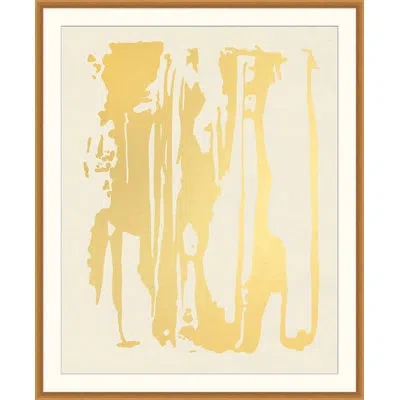 Wendover Art Group Precious Metal 2 - Picture Frame Painting On Paper In Beige;gold