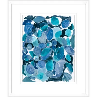 Wendover Art Group Prickly Pear 1 By Christopher Kennedy - Picture Frame Painting On Paper In Blue