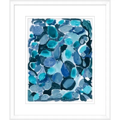 Wendover Art Group Prickly Pear 2 By Christopher Kennedy - Picture Frame Painting On Paper In Blue