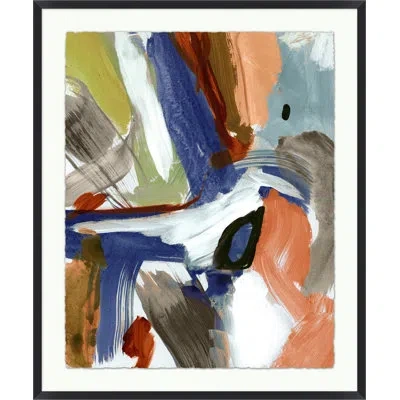 Wendover Art Group Primary Tango 2 In Green,blue,black,brown