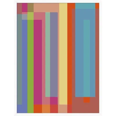 Wendover Art Group Prismatic 2 By Thom Filicia - Single Picture Frame Painting In Blue;brown;purple
