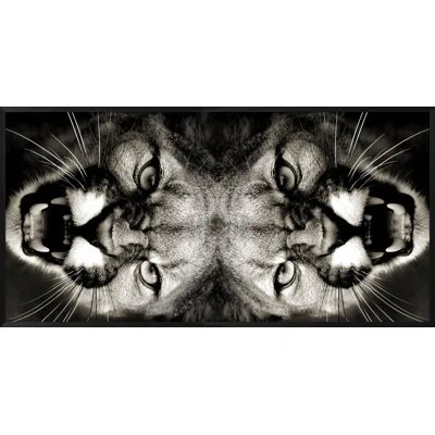 Wendover Art Group Puma Mirror Panel 2 In Black,gray,white