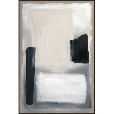 Wendover Art Group Pure Inspection 2 - Floater Frame Print In White,black,beige