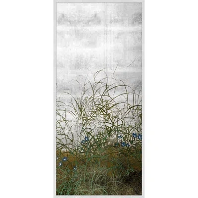 Wendover Art Group Quail Among Grasses 2 In Silver,brown,green