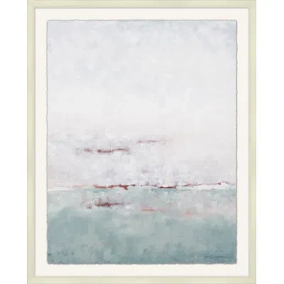 Wendover Art Group Quiet Escape 3 - Shadowbox Painting On Paper In Blue;white