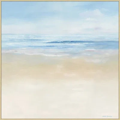 Wendover Art Group Quiet Summer - Picture Frame Painting On Canvas In Blue;white;beige