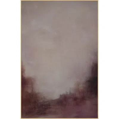 Wendover Art Group Rabbit's View 1 - Floater Frame Painting On Canvas In Brown;gray